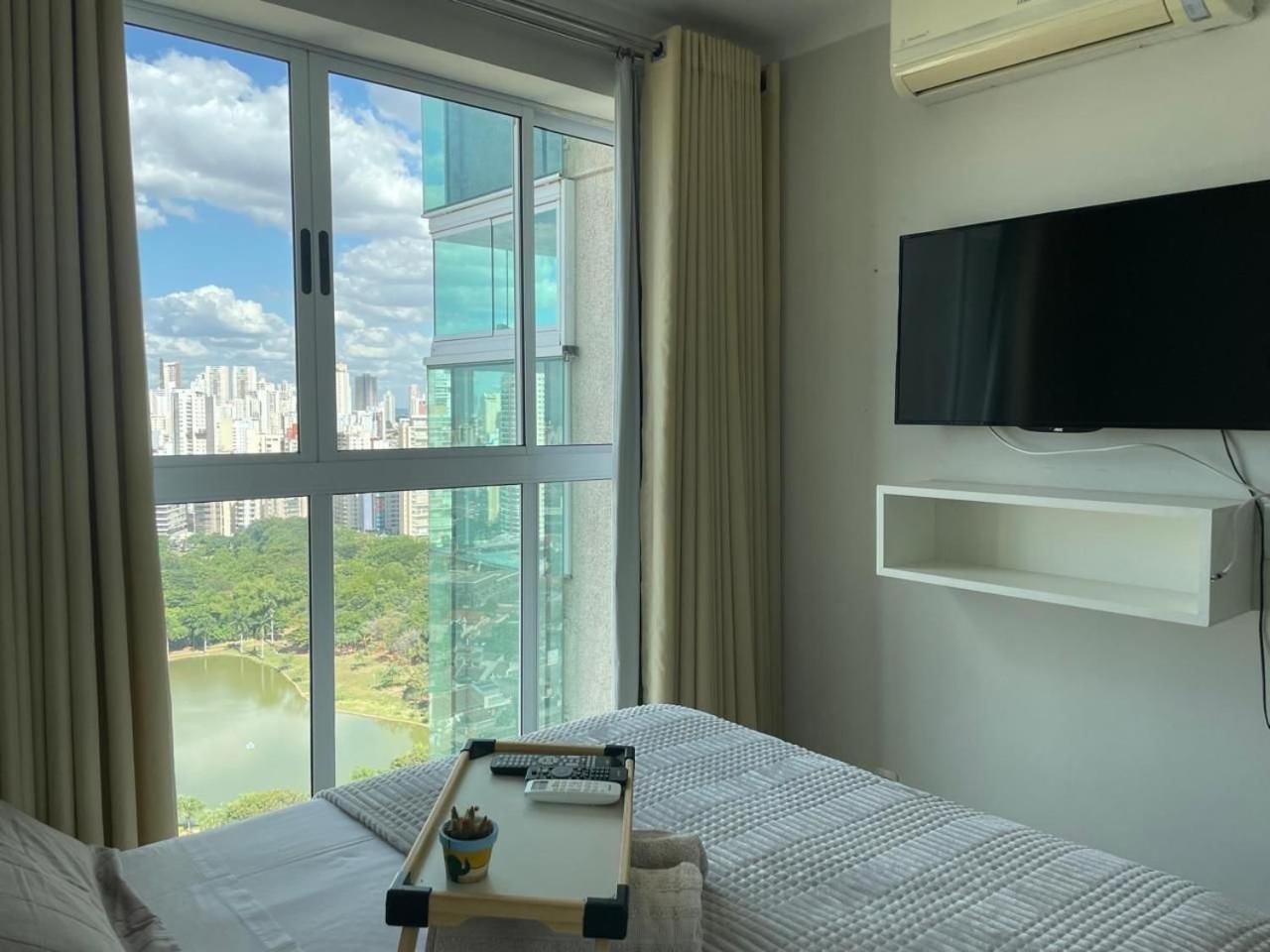 גויאניה Moderno Flat Com Vista Para O Parque Vaca Brava מראה חיצוני תמונה