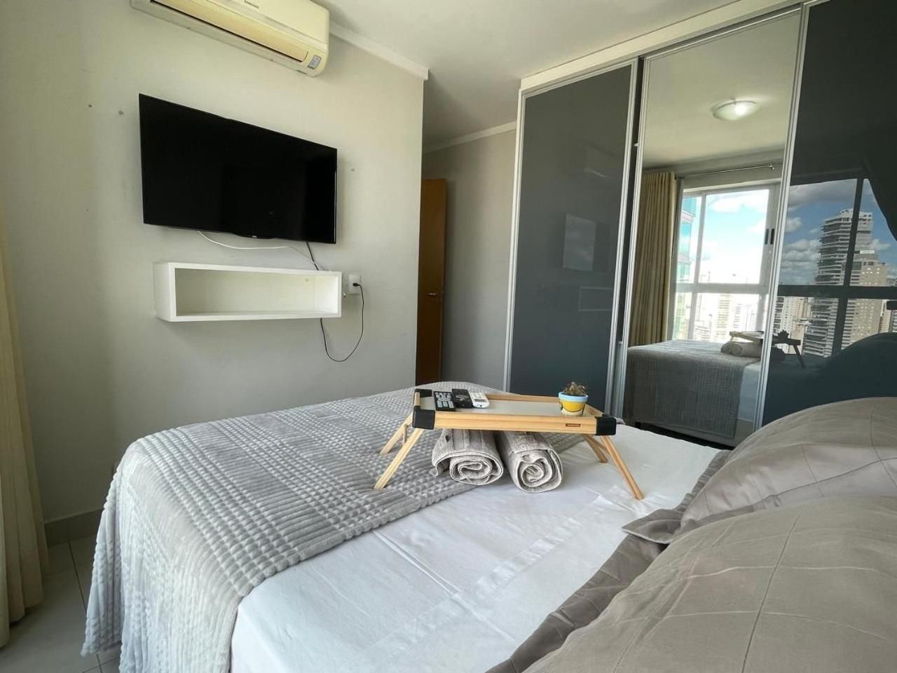 גויאניה Moderno Flat Com Vista Para O Parque Vaca Brava מראה חיצוני תמונה