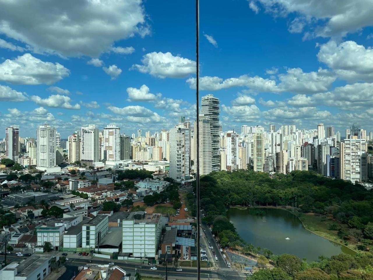 גויאניה Moderno Flat Com Vista Para O Parque Vaca Brava מראה חיצוני תמונה